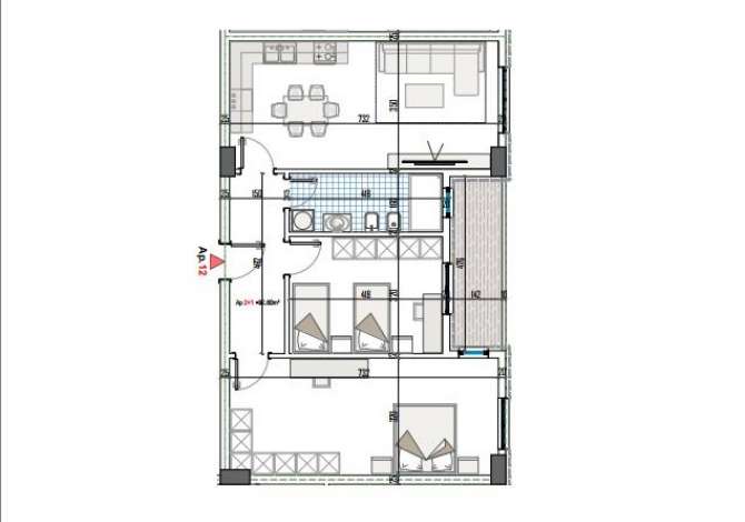 Apartament Ne Shitje 2+1 Ne Paskuqan (ID B120496) Tirane Ne paskuqan, prane shkolles lidhja e prizrenit, shitet apartament 2+1, tualet, b