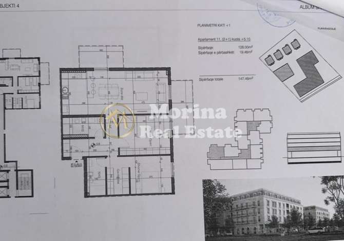 Shitet Apartament 2+1+2+2Blk, Rezidenca “Porta Tirana E Re”, 199000 Euro Agjencia morina shet apartament 2+1+2+2blk, rezidenca ”porta tirana e re”, 1