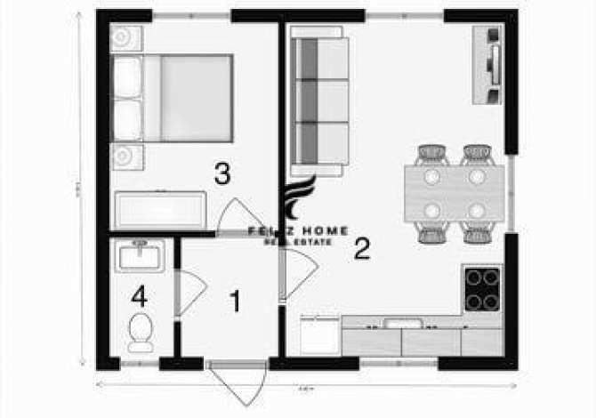 SHITET APARTAMENT 1+1 ISH FUSHA AVIACIONIT 108.000 EURO Shitet apartament
•siperfaqe totale 75m2
•1+1
•kati 1 banim
•1 dhome